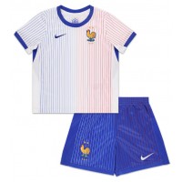 Francúzsko Vonkajší Detský futbalový dres ME 2024 Krátky Rukáv (+ trenírky)